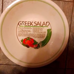 Extra Large Antique Greek Salad Bowl